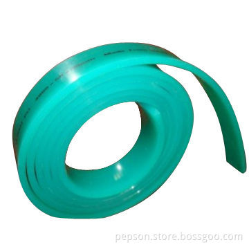 Silkscreen printing squeegees, solvent resistance and good tear resistance
